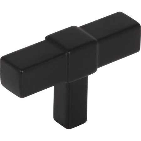 Jeffrey Alexander 2" Matte Black Zane Cabinet "T" Knob 293T-MB